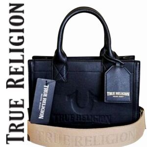True Religion Horseshoe Logo Satchel- Black